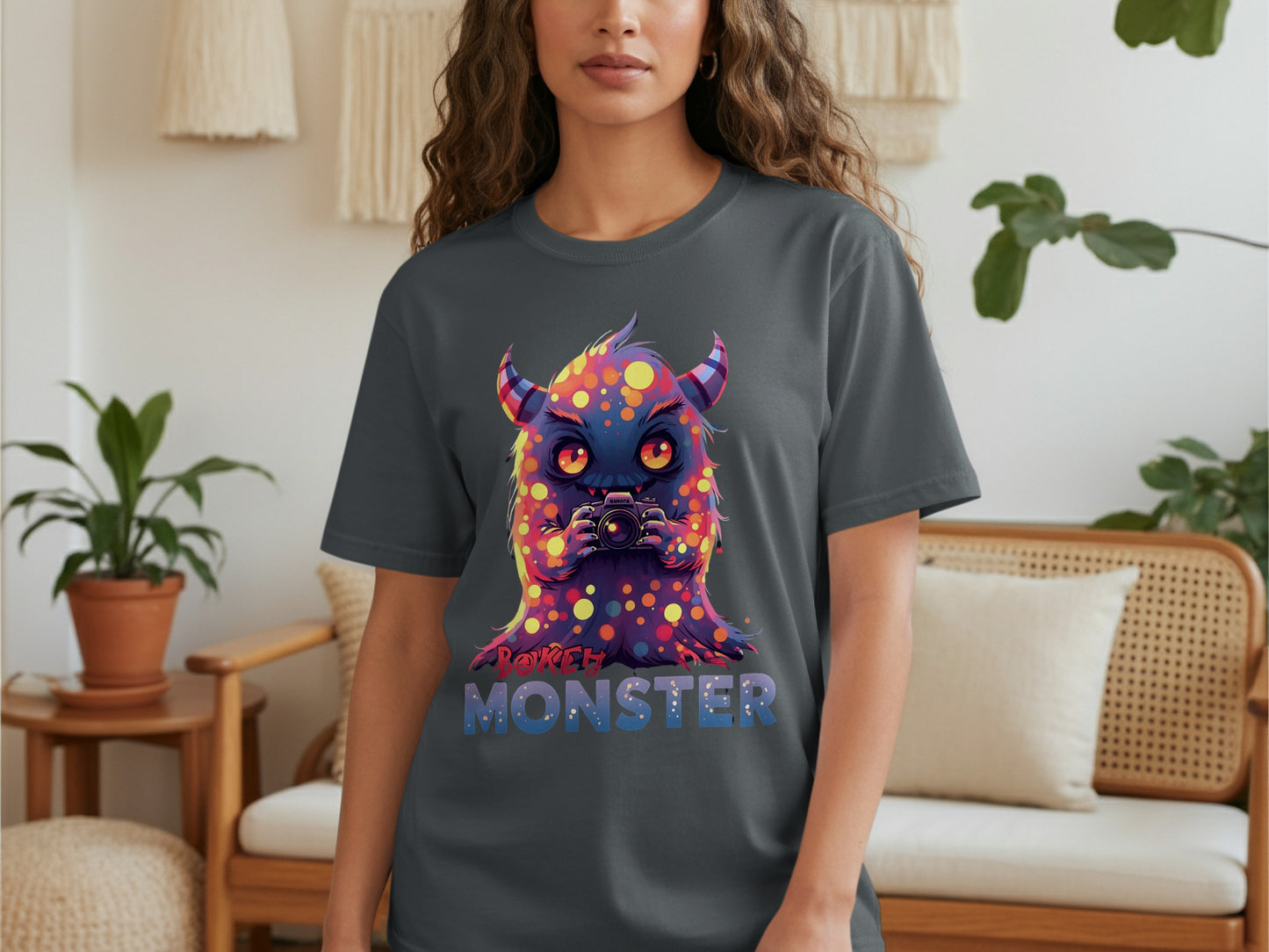 Playful Rainbow Monster Graphic Tee