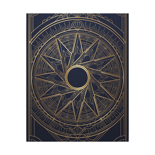 Art Deco Aperture Canvas Wall Art