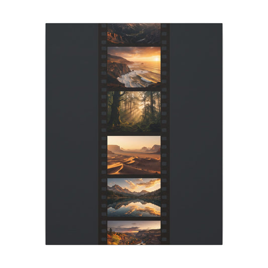 Golden Hour Film Strip Canvas Wall Art
