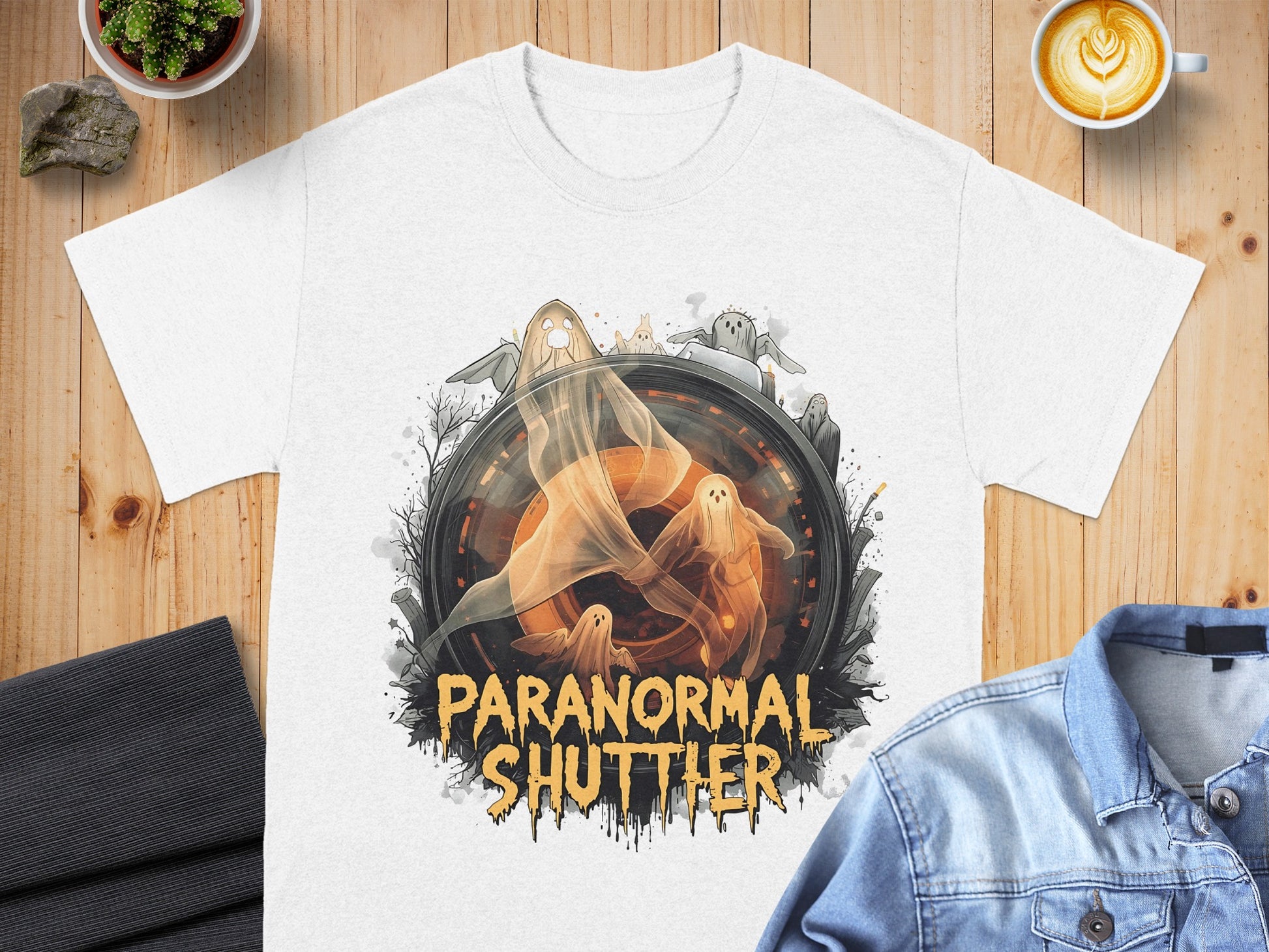 Paranormal Shutter Graphic Tee Shirt