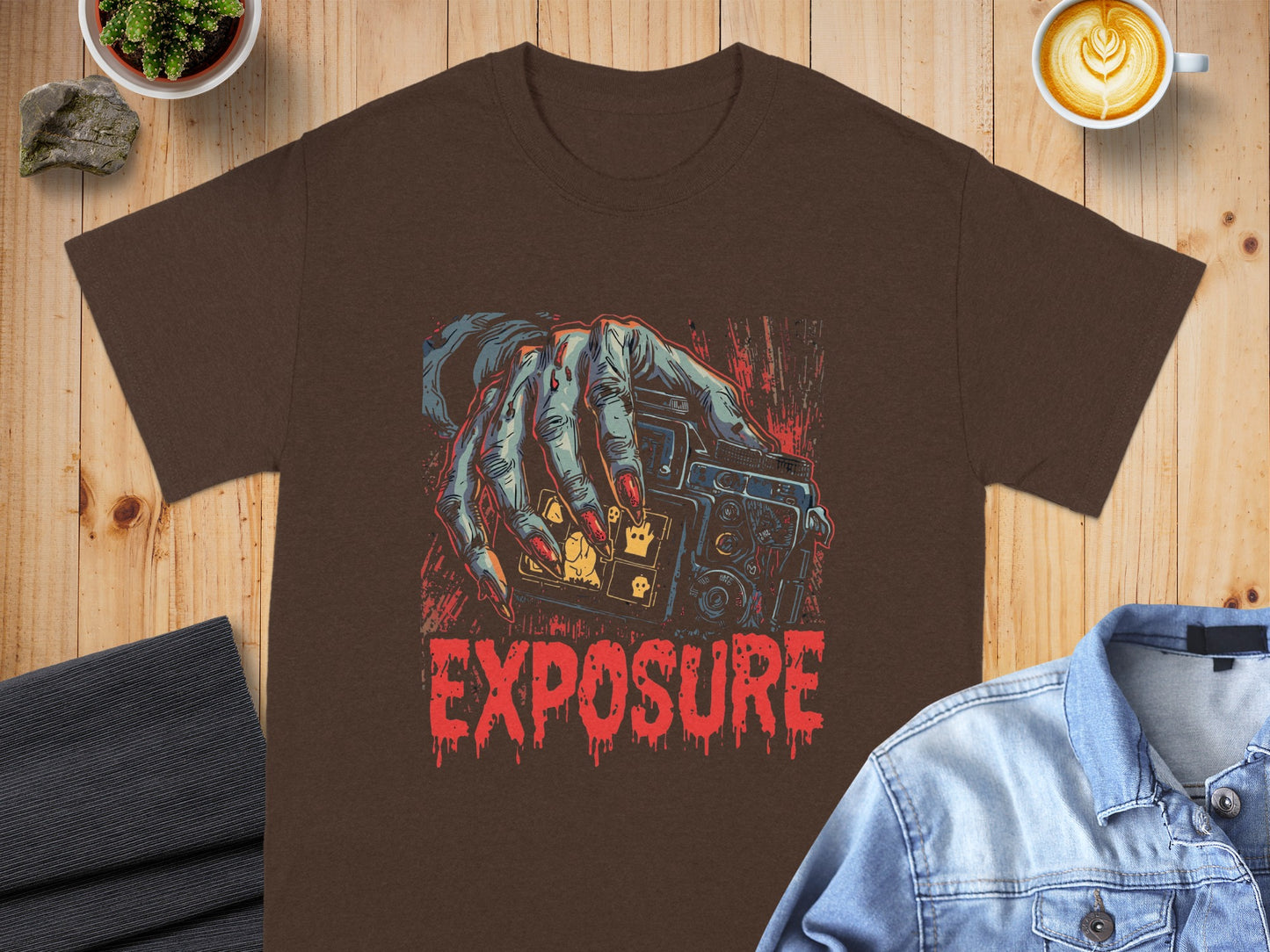 Retro Style Exposure Graphic T-Shirt for Casual Wear