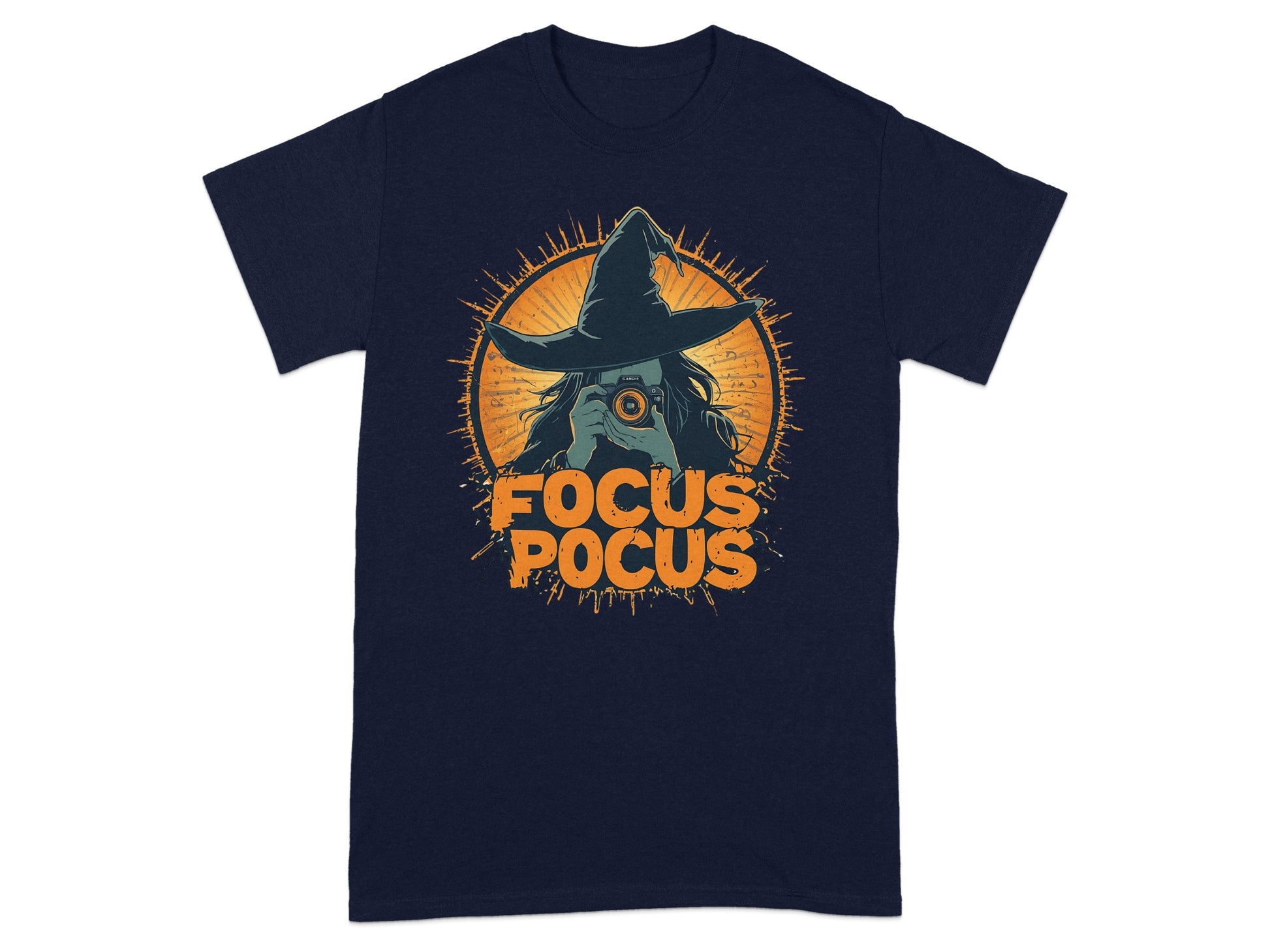 Focus Pocus Printed Witch Hat Graphic T-shirt