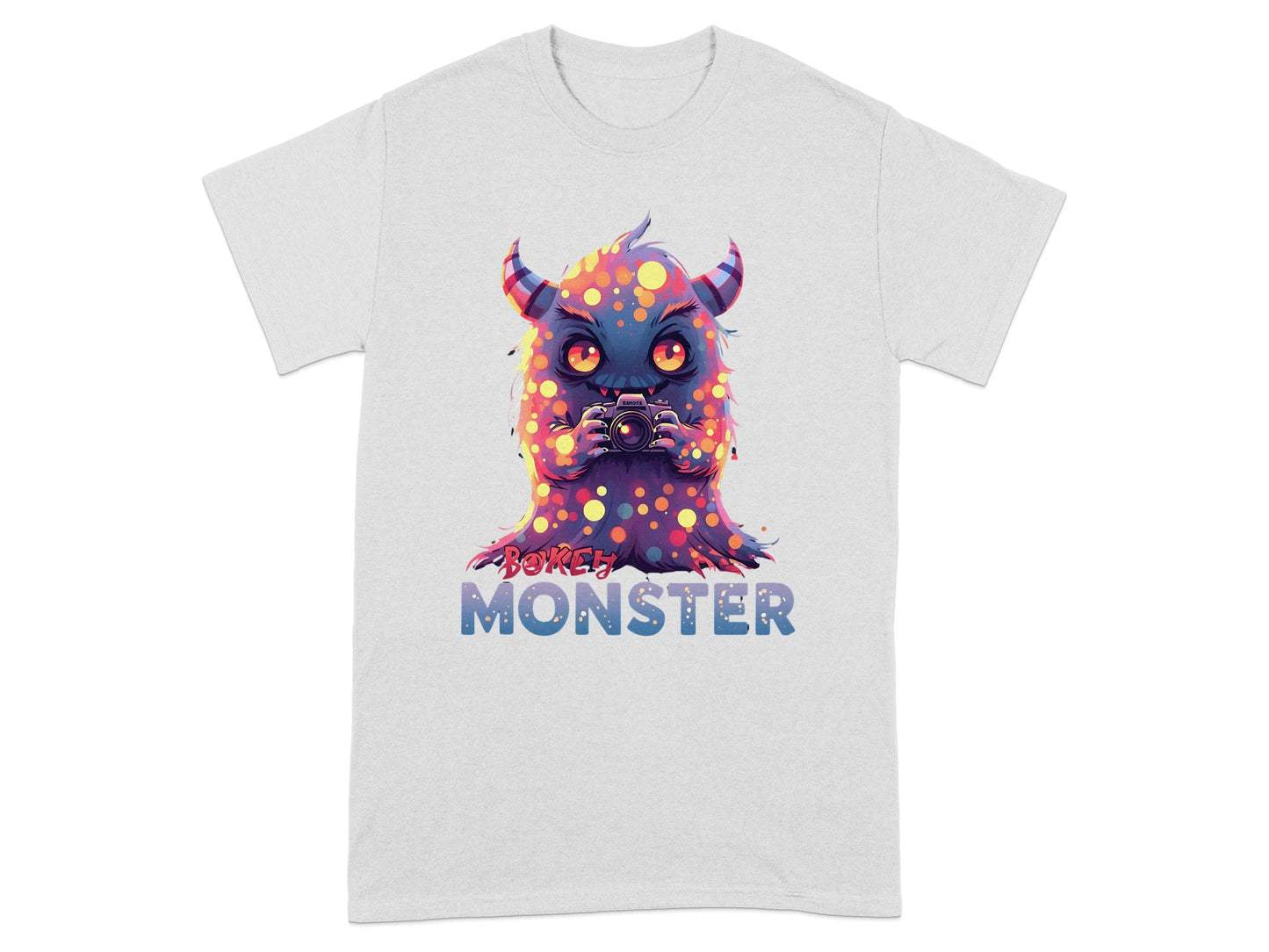 Adorable Polka Dot Monster with Camera T-shirt