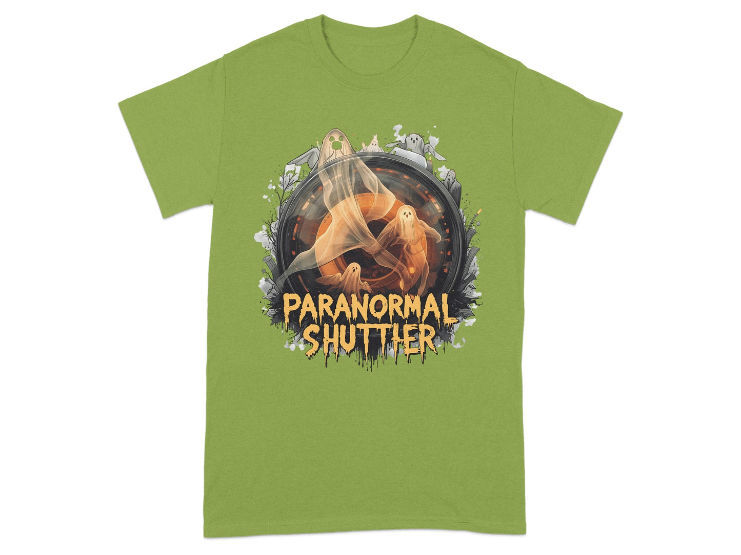 Paranormal Shutter Graphic Tee for Horror Fans