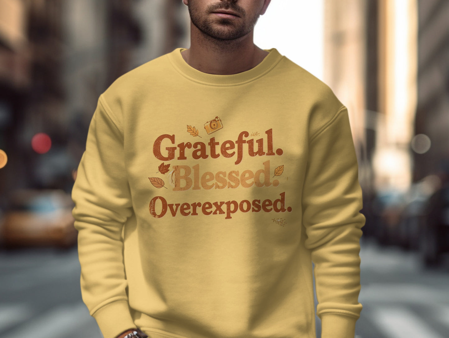 Grateful Blessed Overexposed Casual Wear Sweatshirt