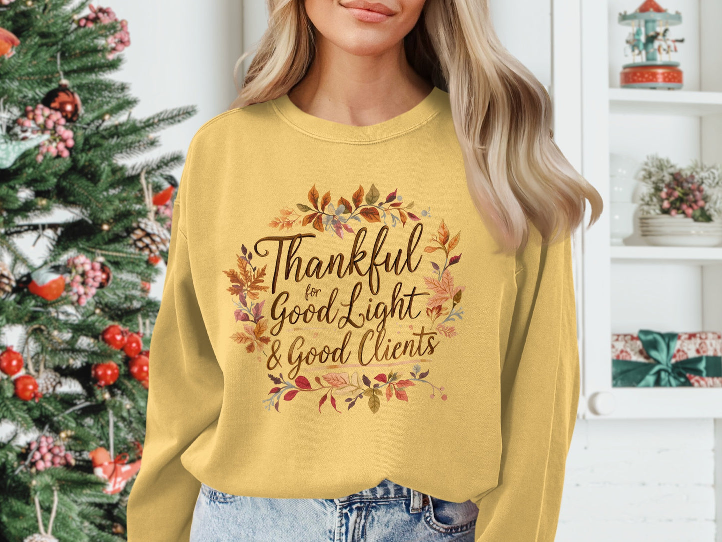 Thankful for Good Light and Good Clients Shirt