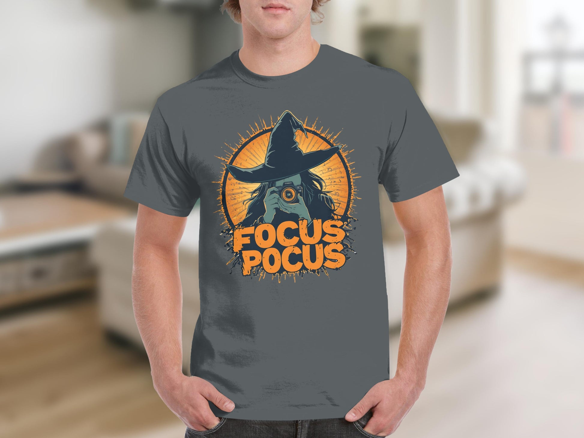 Focus Pocus Witch with Camera Halloween Shirt