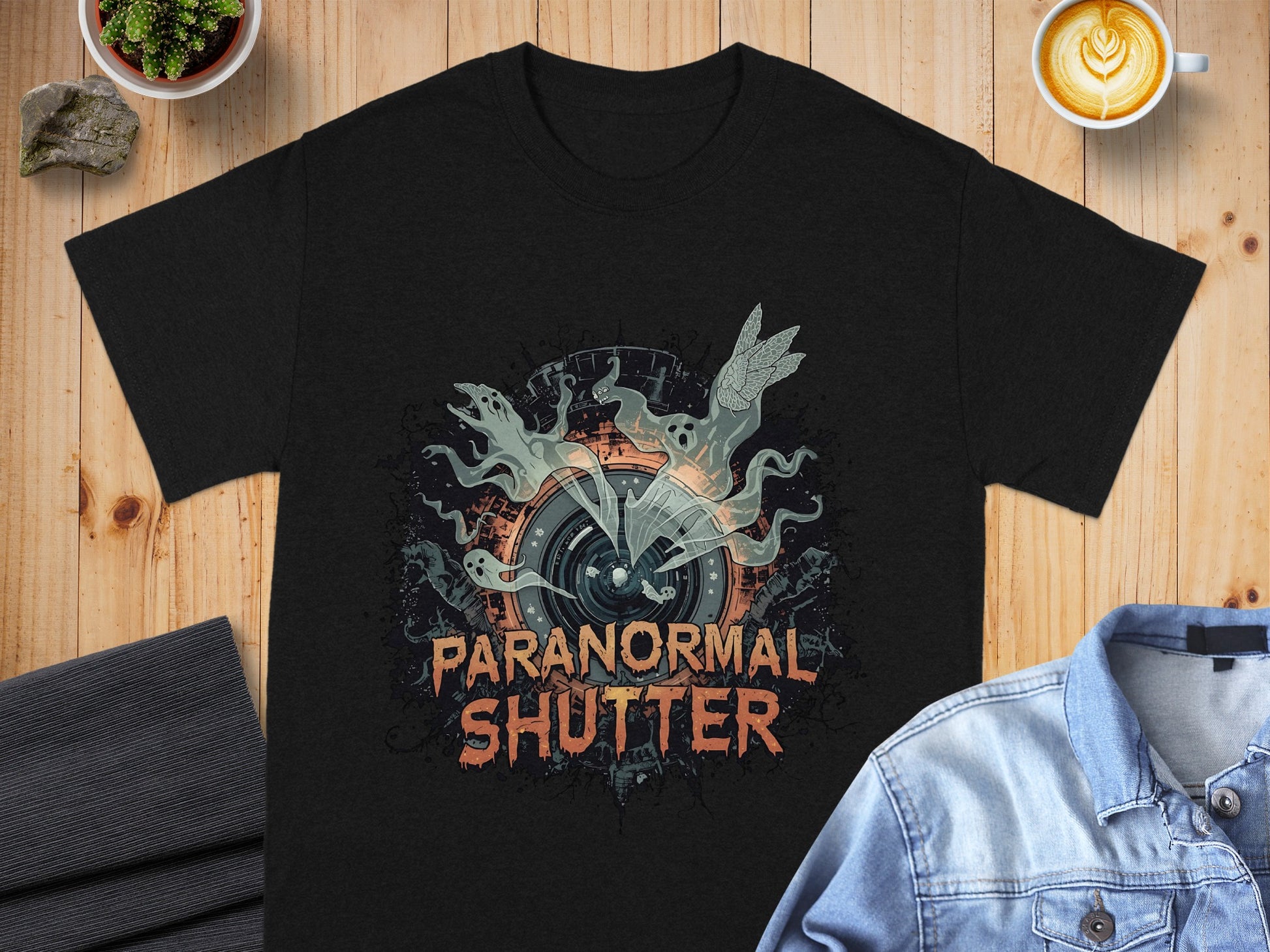 Paranormal Shutter Graphic Tee Shirt for Photography Fans