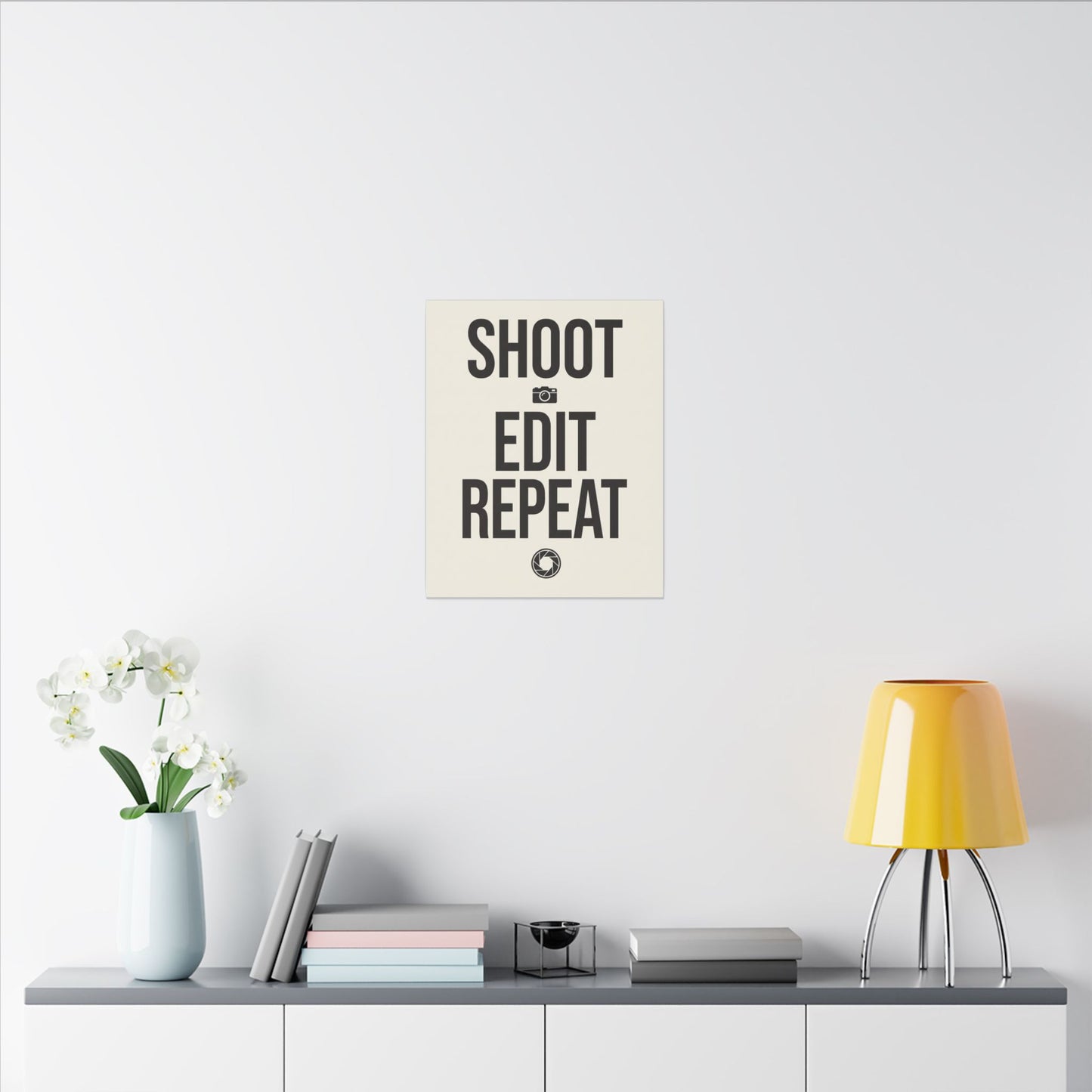Shoot Edit Repeat Canvas Wall Art