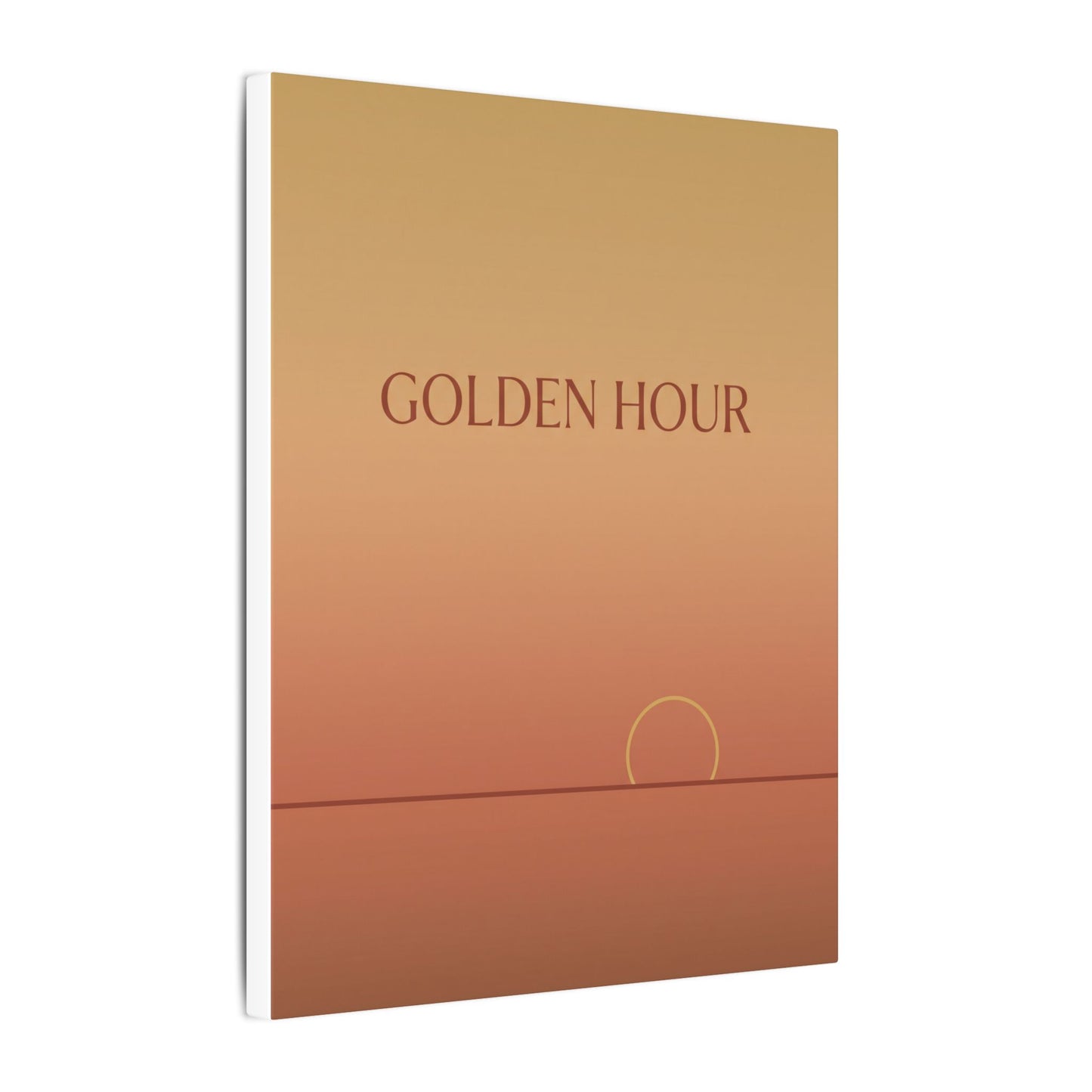 Golden Hour Minimalist Canvas Wall Art