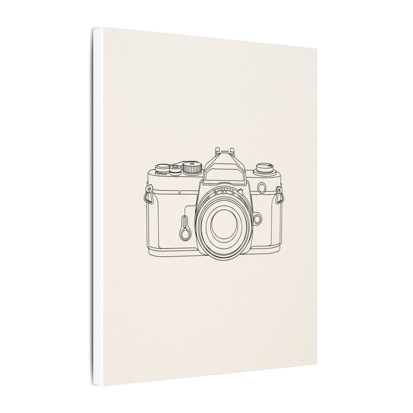 Line Art Camera Canvas Wall Art