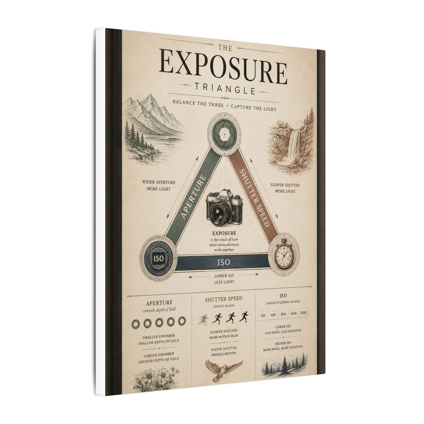 Exposure Triangle Canvas Wall Art