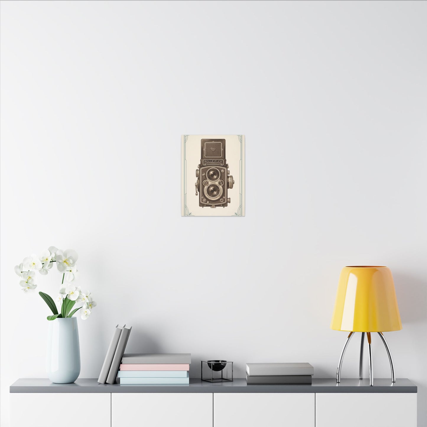 Vintage TLR Camera Canvas Wall Art