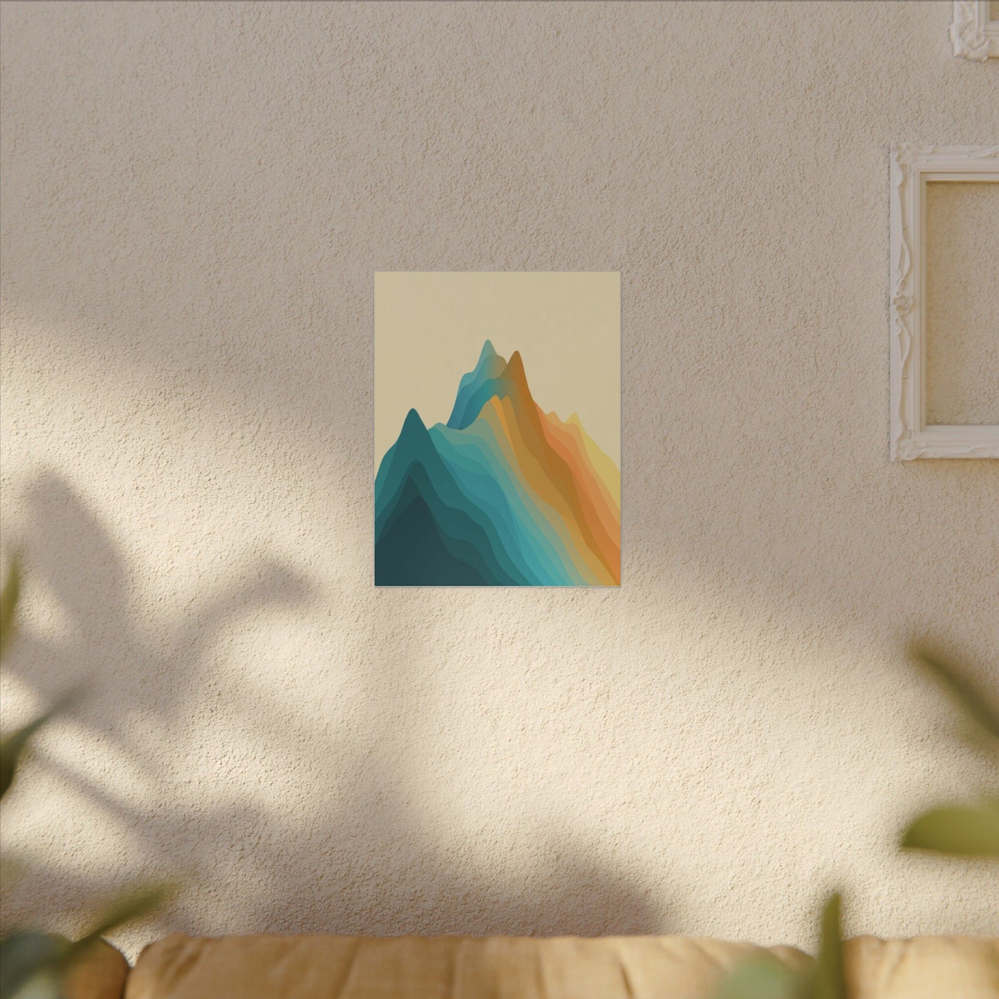 Histogram Mountains Canvas Wall Art