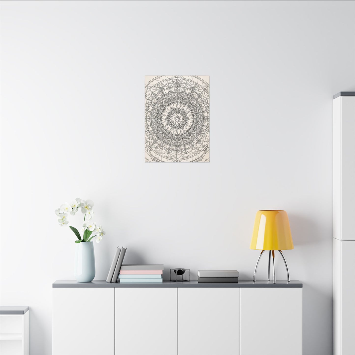 Camera Shutter Mandala Canvas Wall Art