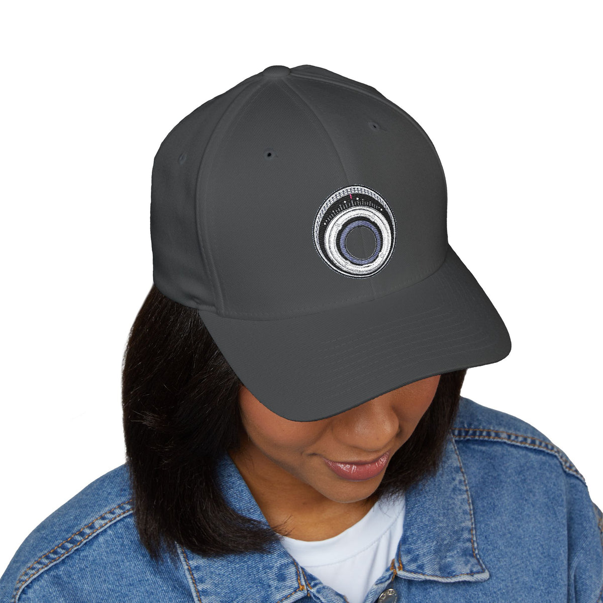Focus on the Cure — Breast Cancer Awareness Embroidered Cap (Photographer Collection)