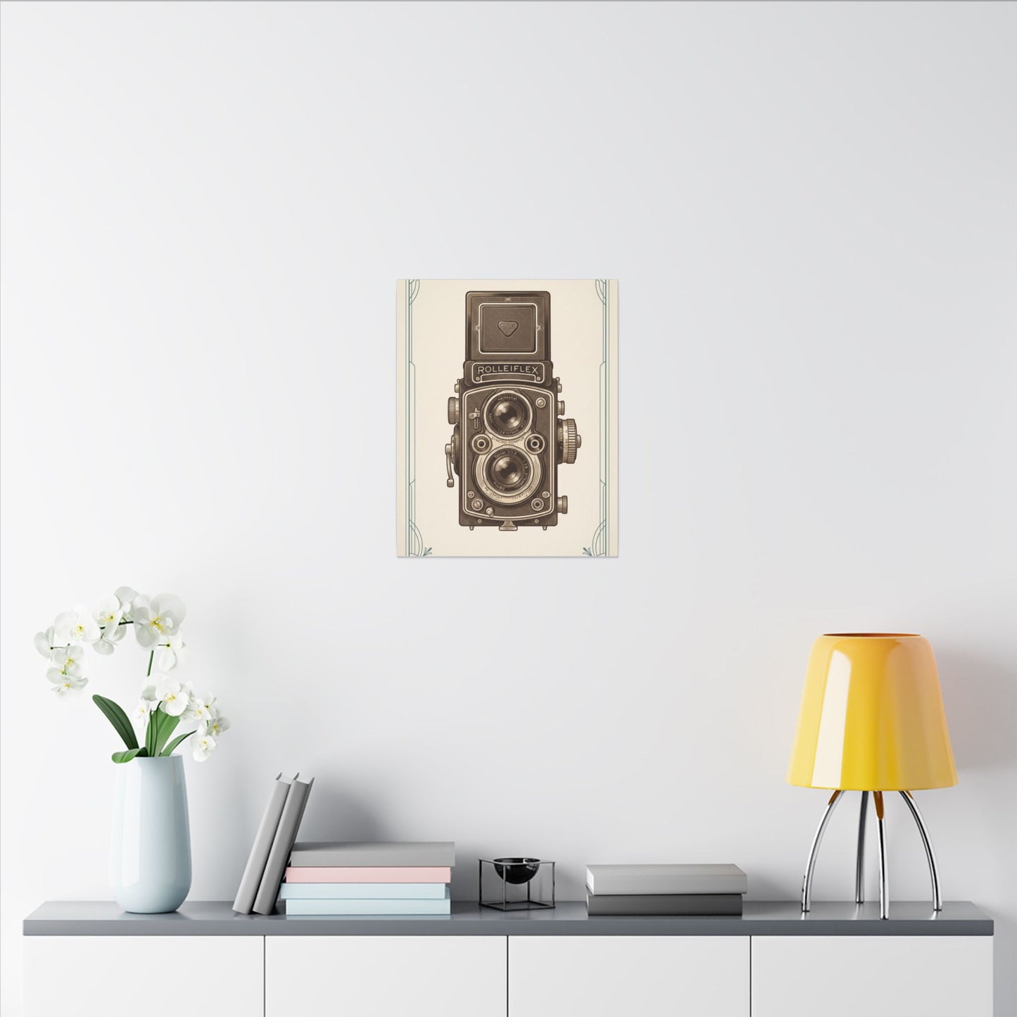 Vintage TLR Camera Canvas Wall Art