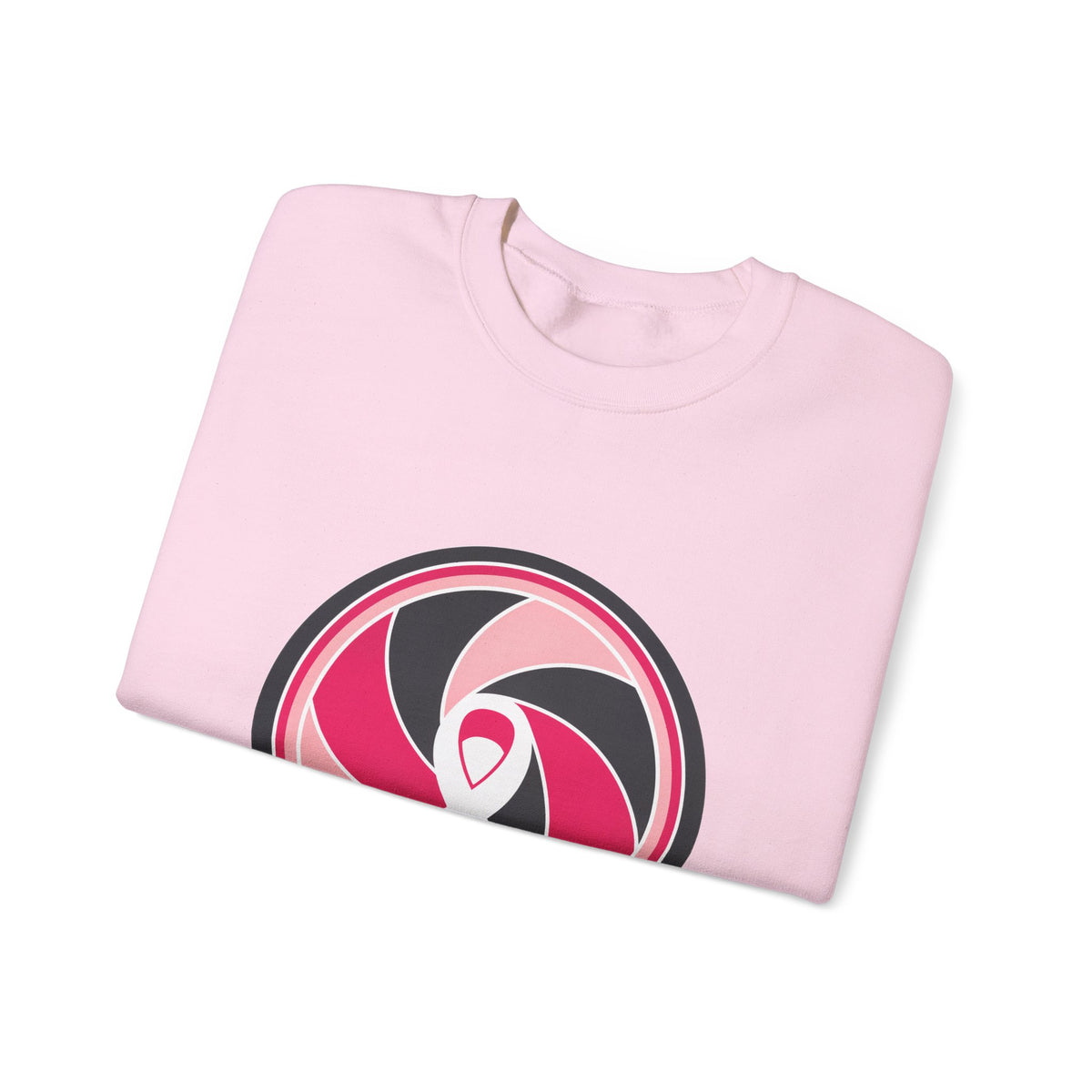 Aperture Ribbon — Breast Cancer Awareness Crewneck (Photographer Collection)