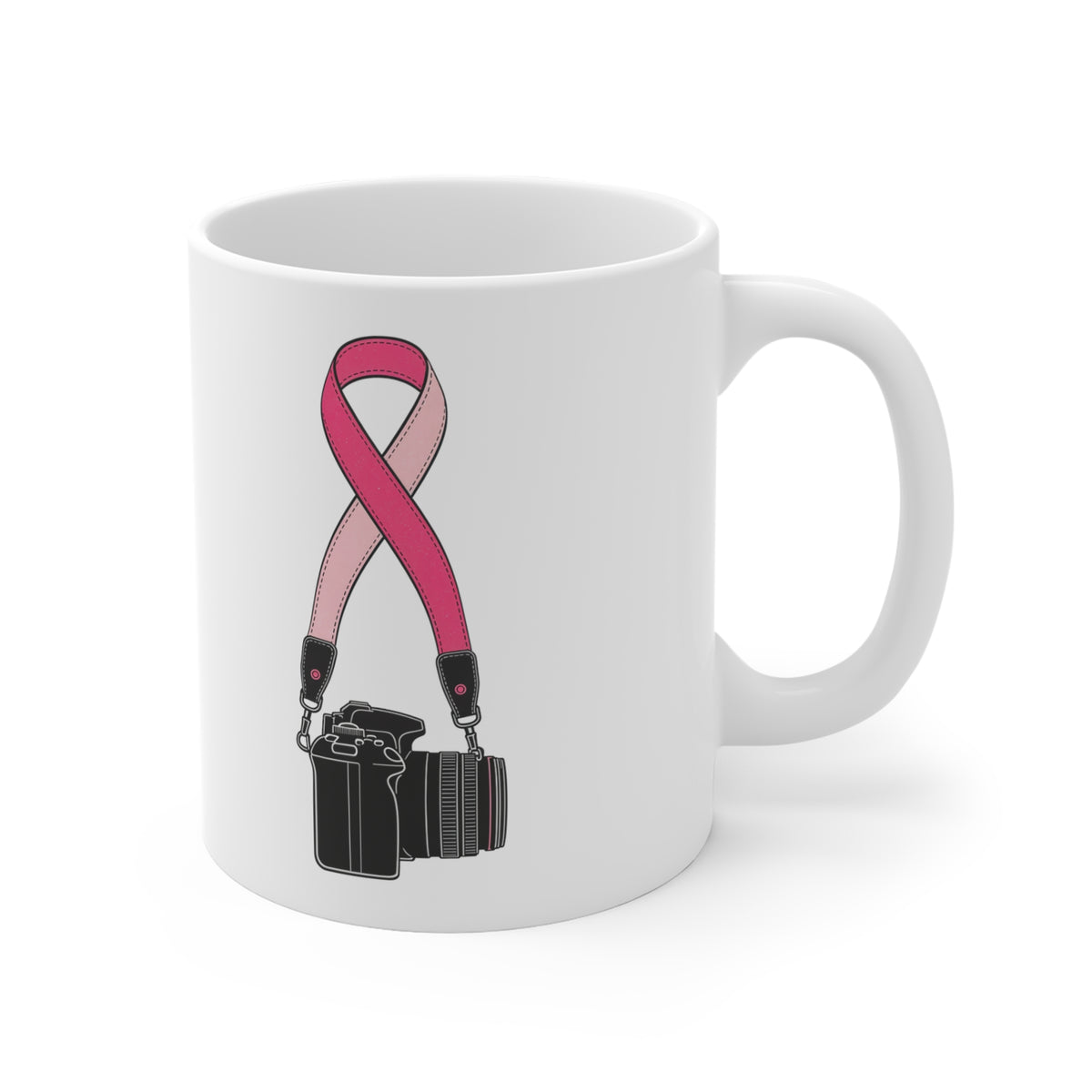 The Strap — Breast Cancer Awareness Mug (Photographer Collection)