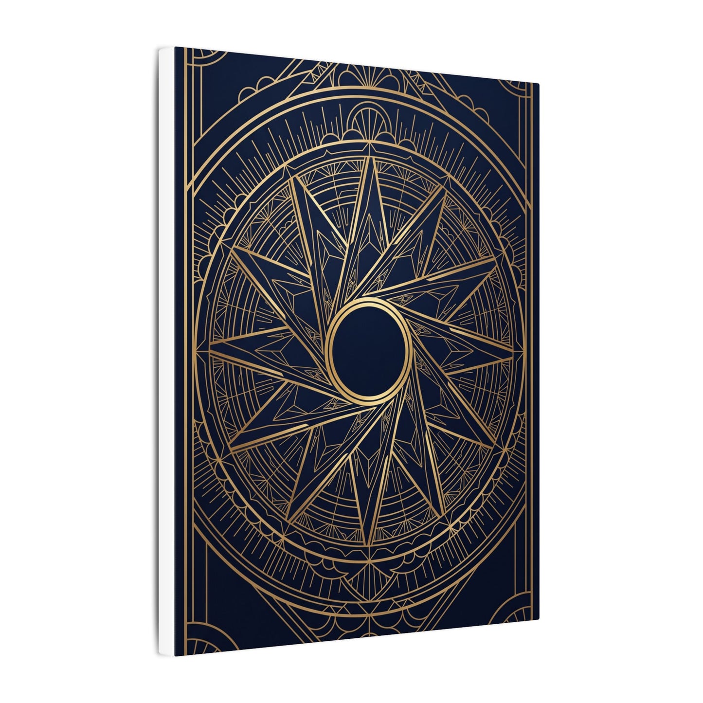 Art Deco Aperture Canvas Wall Art