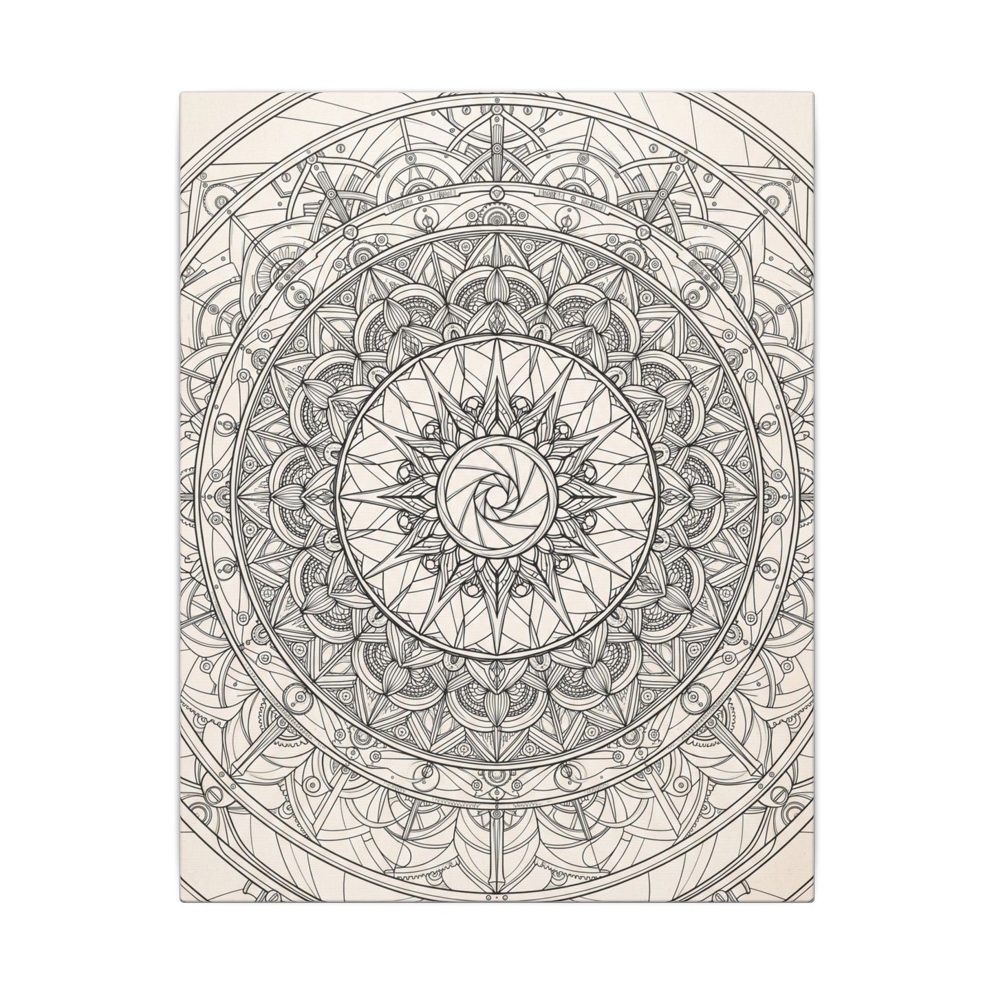 Camera Shutter Mandala Canvas Wall Art
