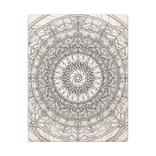 Camera Shutter Mandala Canvas Wall Art