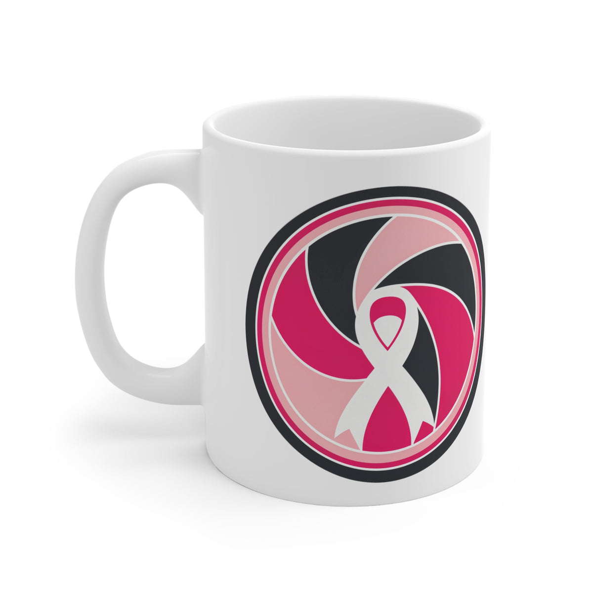 Aperture Ribbon — Breast Cancer Awareness Mug (Photographer Collection)