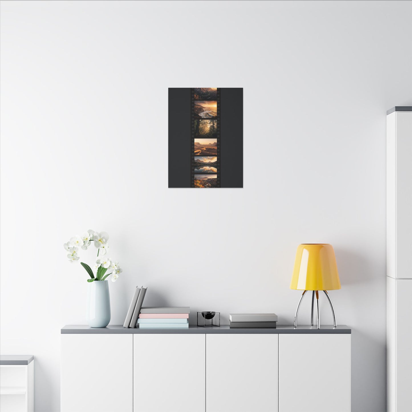 Golden Hour Film Strip Canvas Wall Art