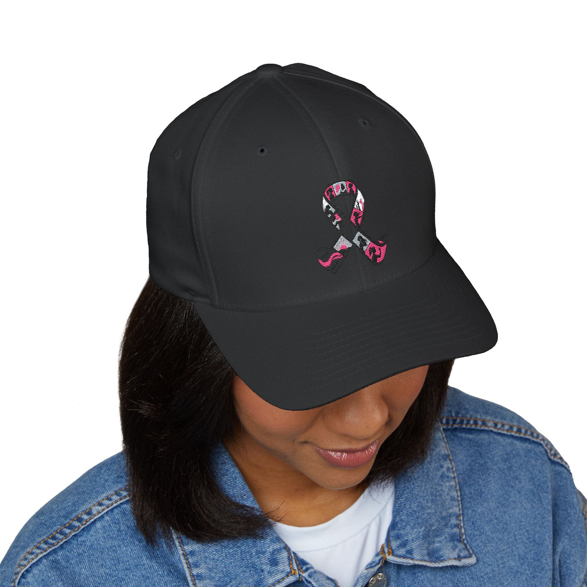 Film Strip Ribbon — Breast Cancer Awareness Embroidered Cap (Photographer Collection)