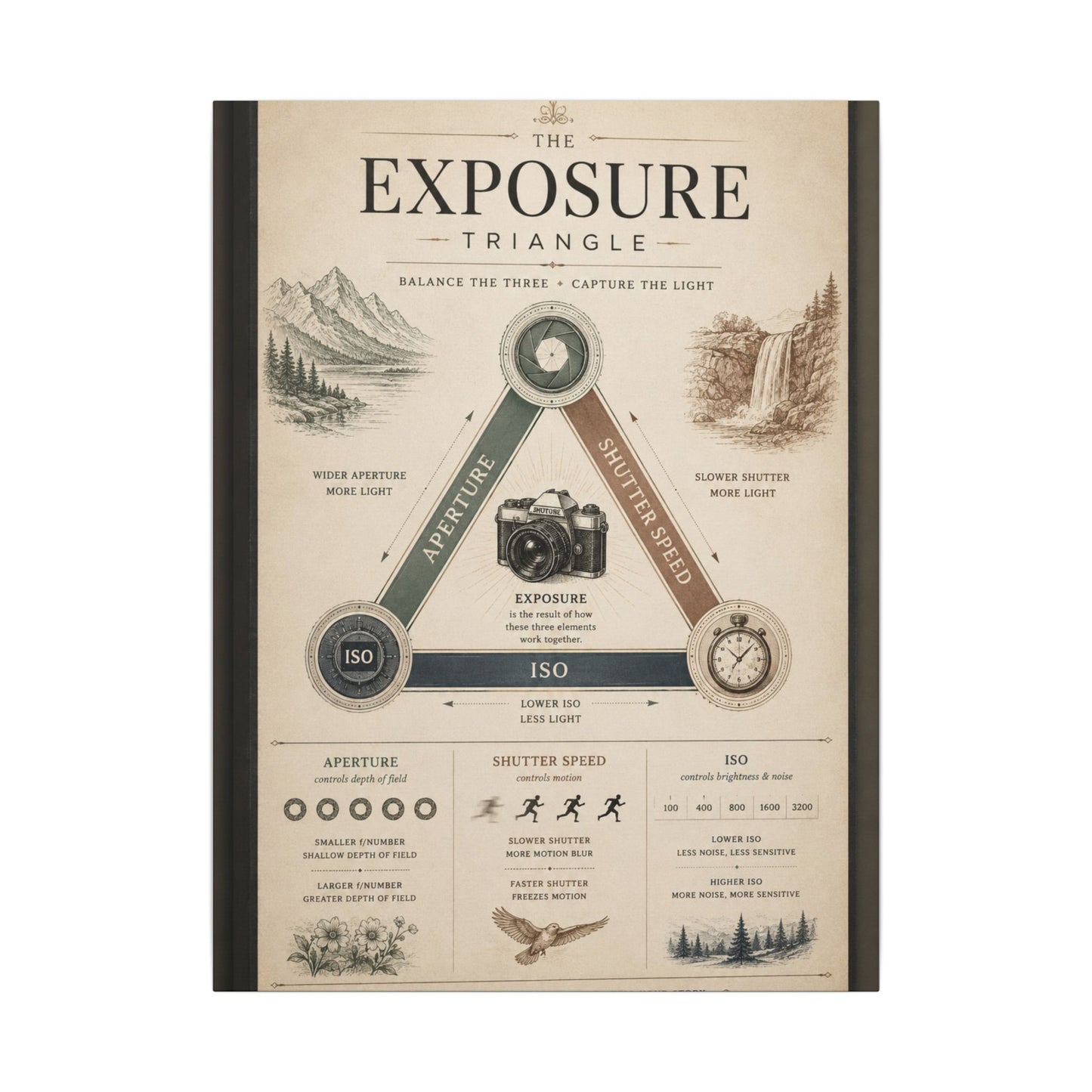 Exposure Triangle Canvas Wall Art