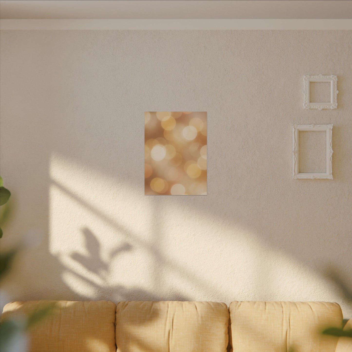 Golden Bokeh Canvas Wall Art
