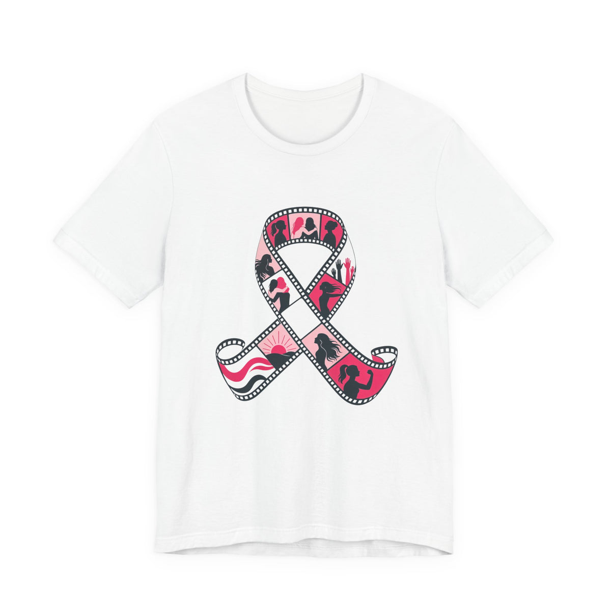 Film Strip Ribbon — Breast Cancer Awareness Tee (Photographer Collection)