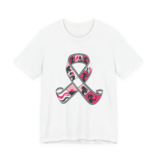 Film Strip Ribbon — Breast Cancer Awareness Tee (Photographer Collection)