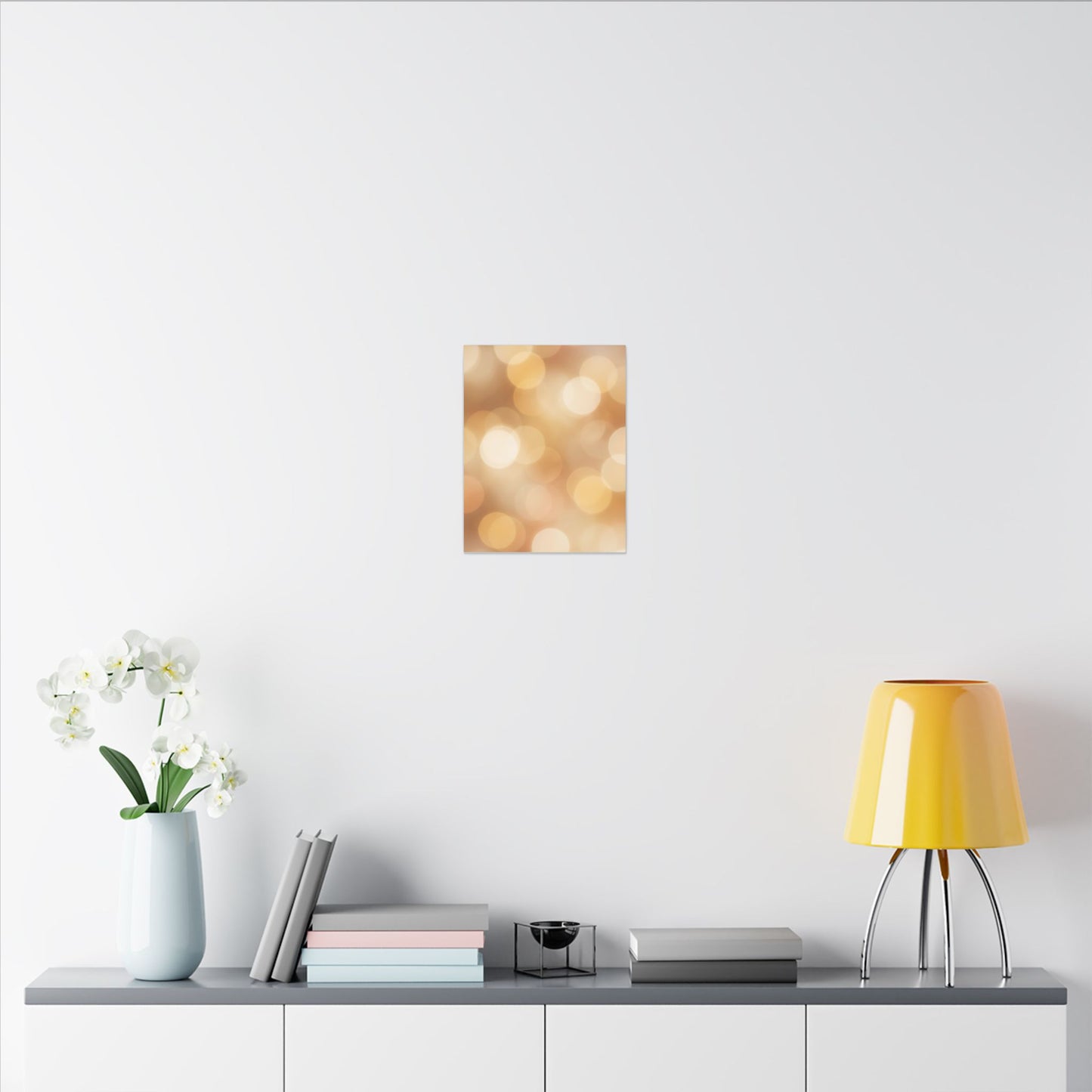 Golden Bokeh Canvas Wall Art
