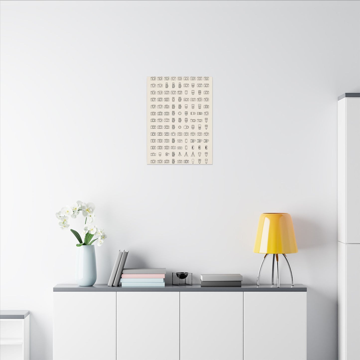 Camera Collector Chart Canvas Wall Art