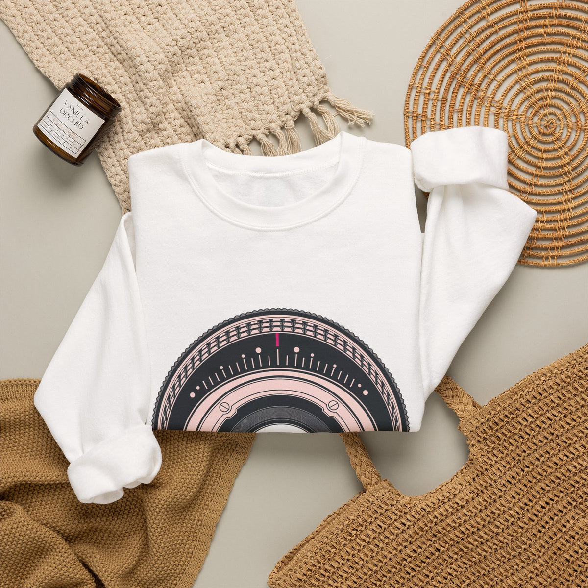 Focus on the Cure — Breast Cancer Awareness Crewneck (Photographer Collection)