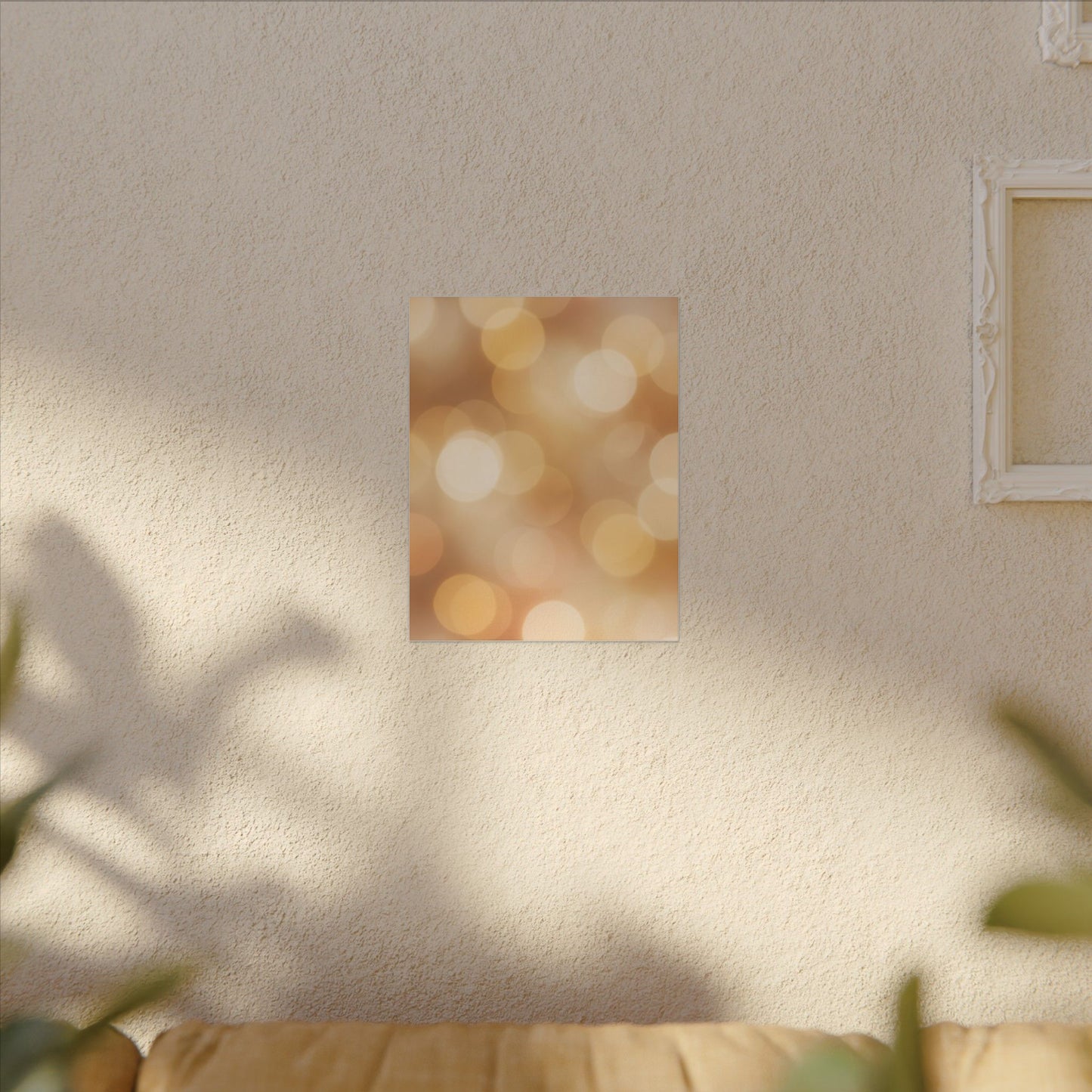 Golden Bokeh Canvas Wall Art