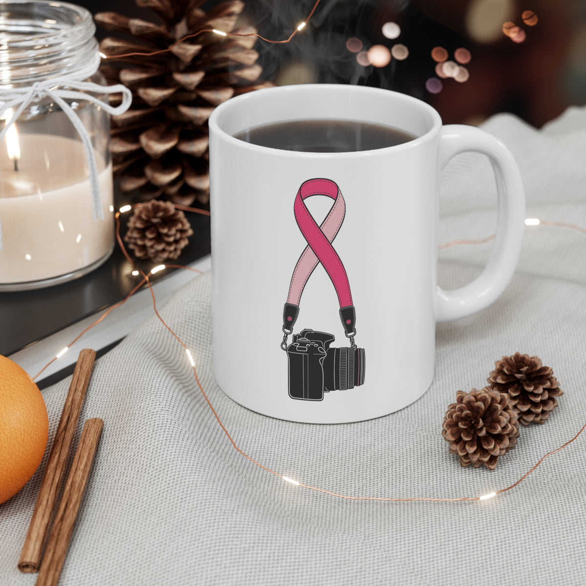 The Strap — Breast Cancer Awareness Mug (Photographer Collection)