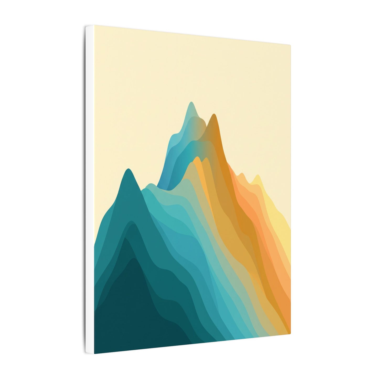 Histogram Mountains Canvas Wall Art