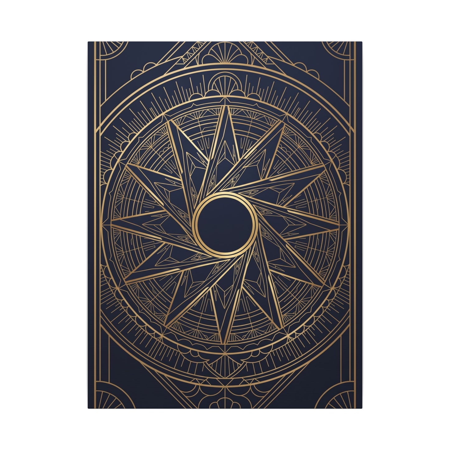 Art Deco Aperture Canvas Wall Art