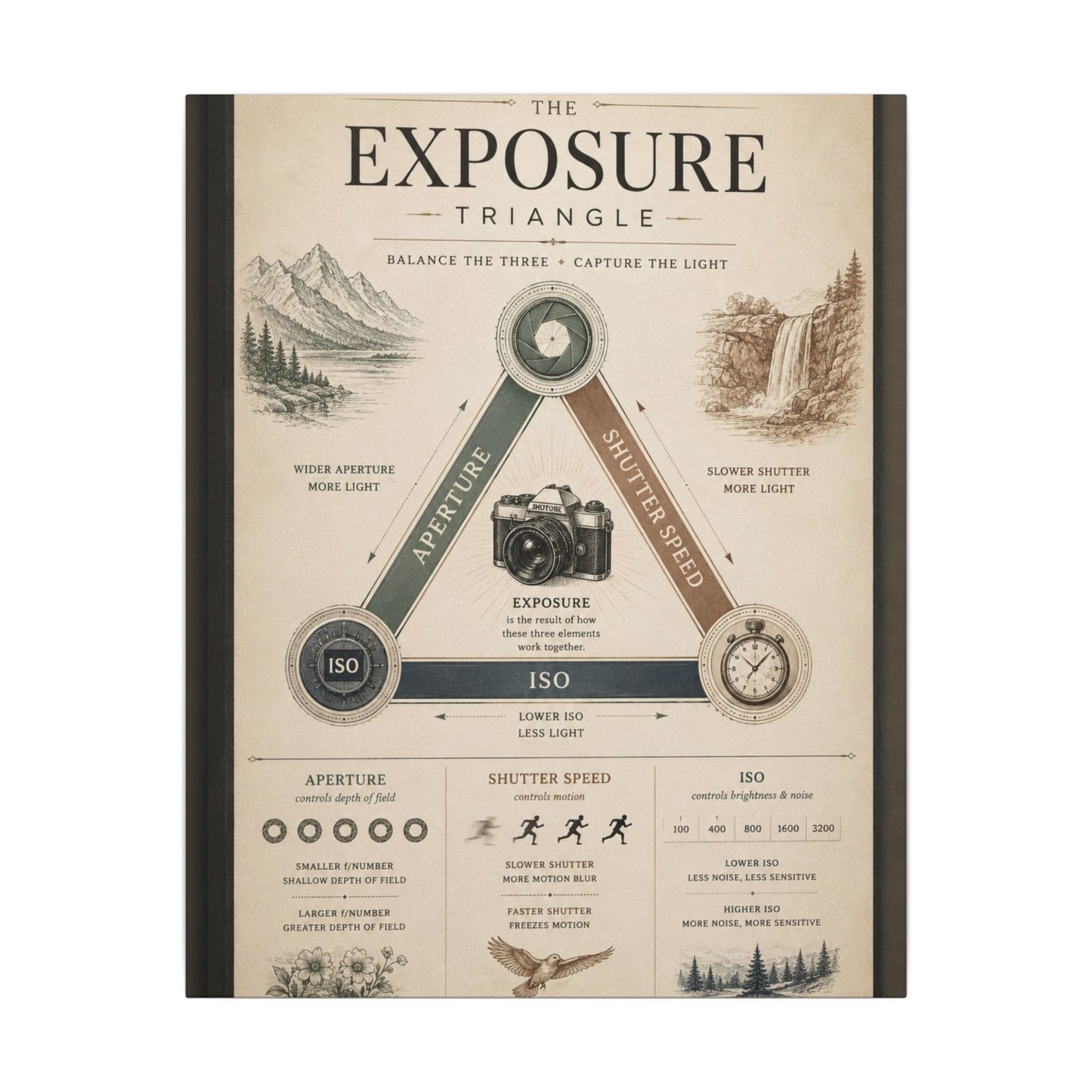 Exposure Triangle Canvas Wall Art