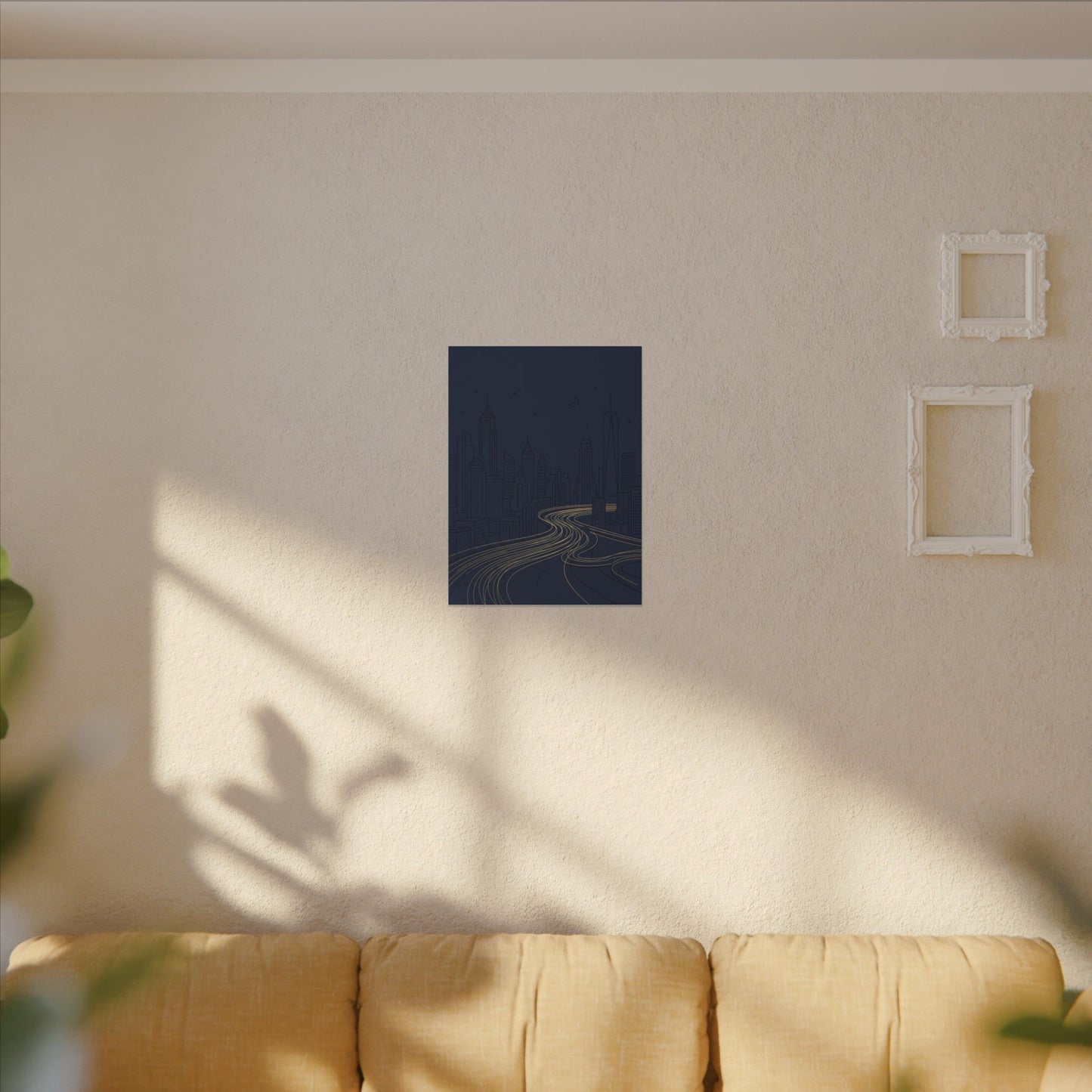 City Light Trails Canvas Wall Art