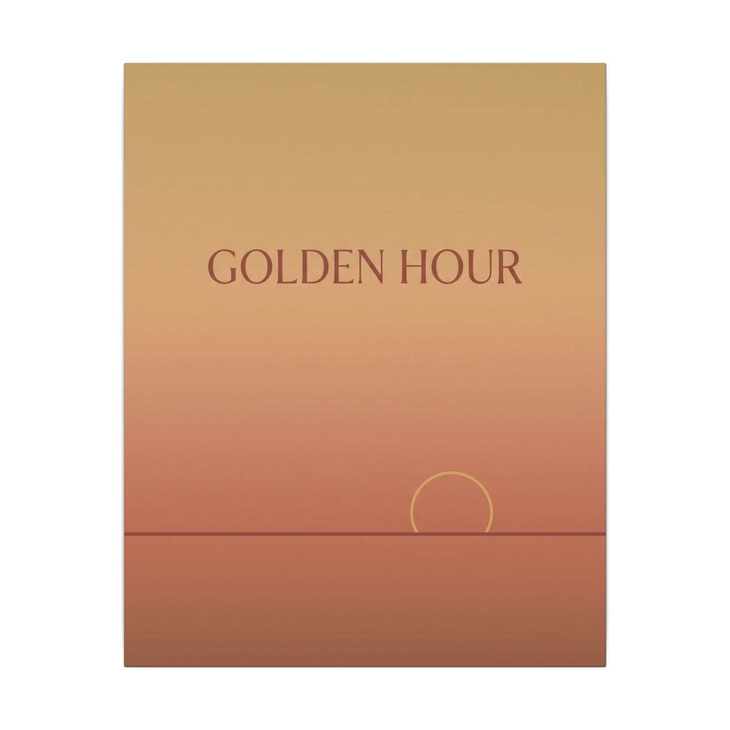 Golden Hour Minimalist Canvas Wall Art