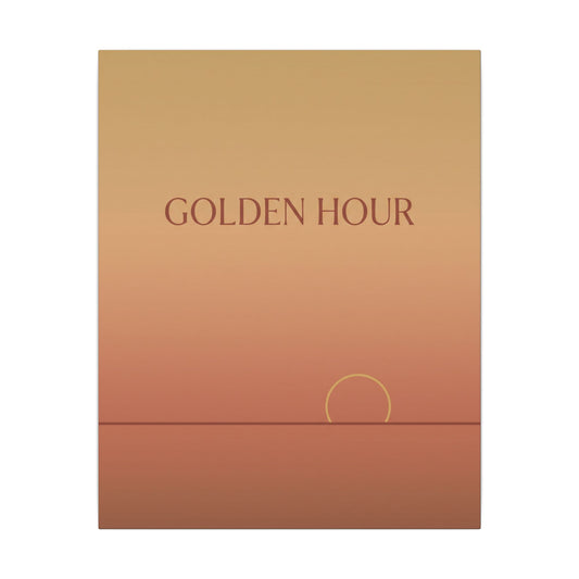 Golden Hour Minimalist Canvas Wall Art