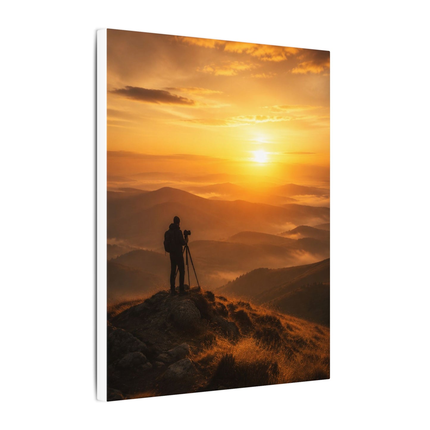 Golden Hour Photographer Canvas Wall Art