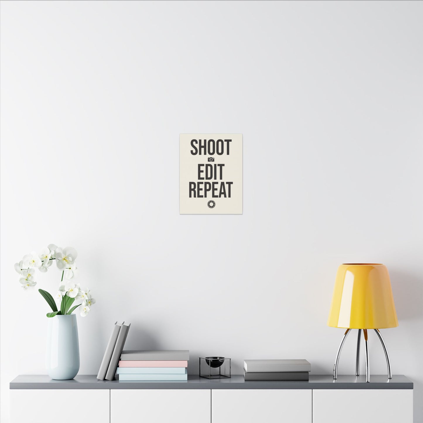 Shoot Edit Repeat Canvas Wall Art