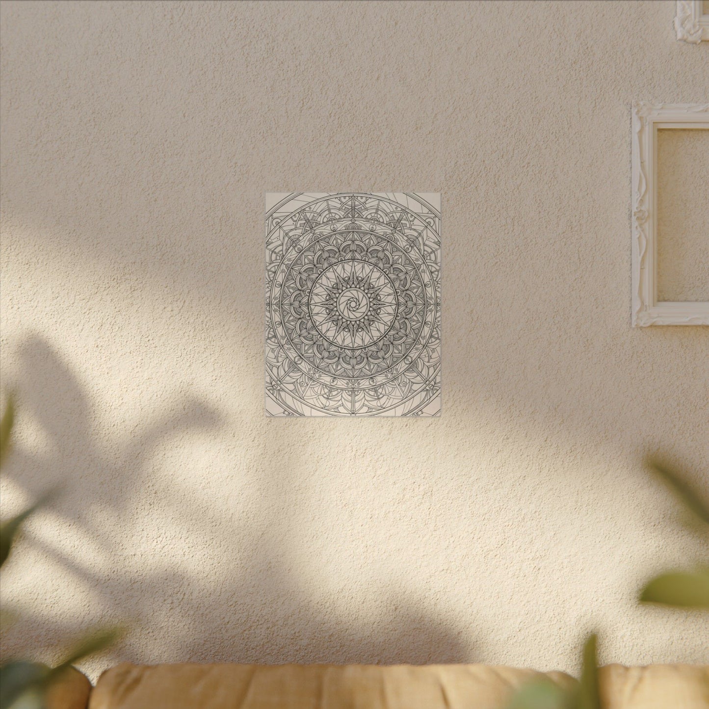 Camera Shutter Mandala Canvas Wall Art