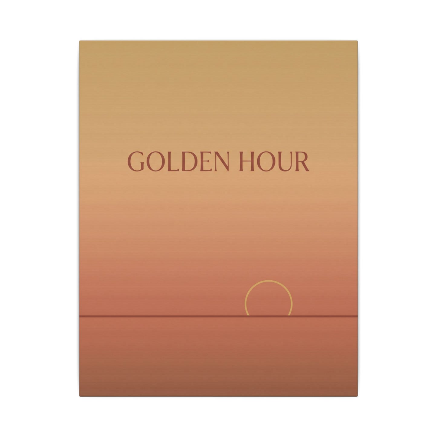 Golden Hour Minimalist Canvas Wall Art