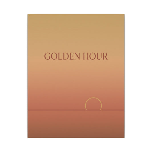 Golden Hour Minimalist Canvas Wall Art