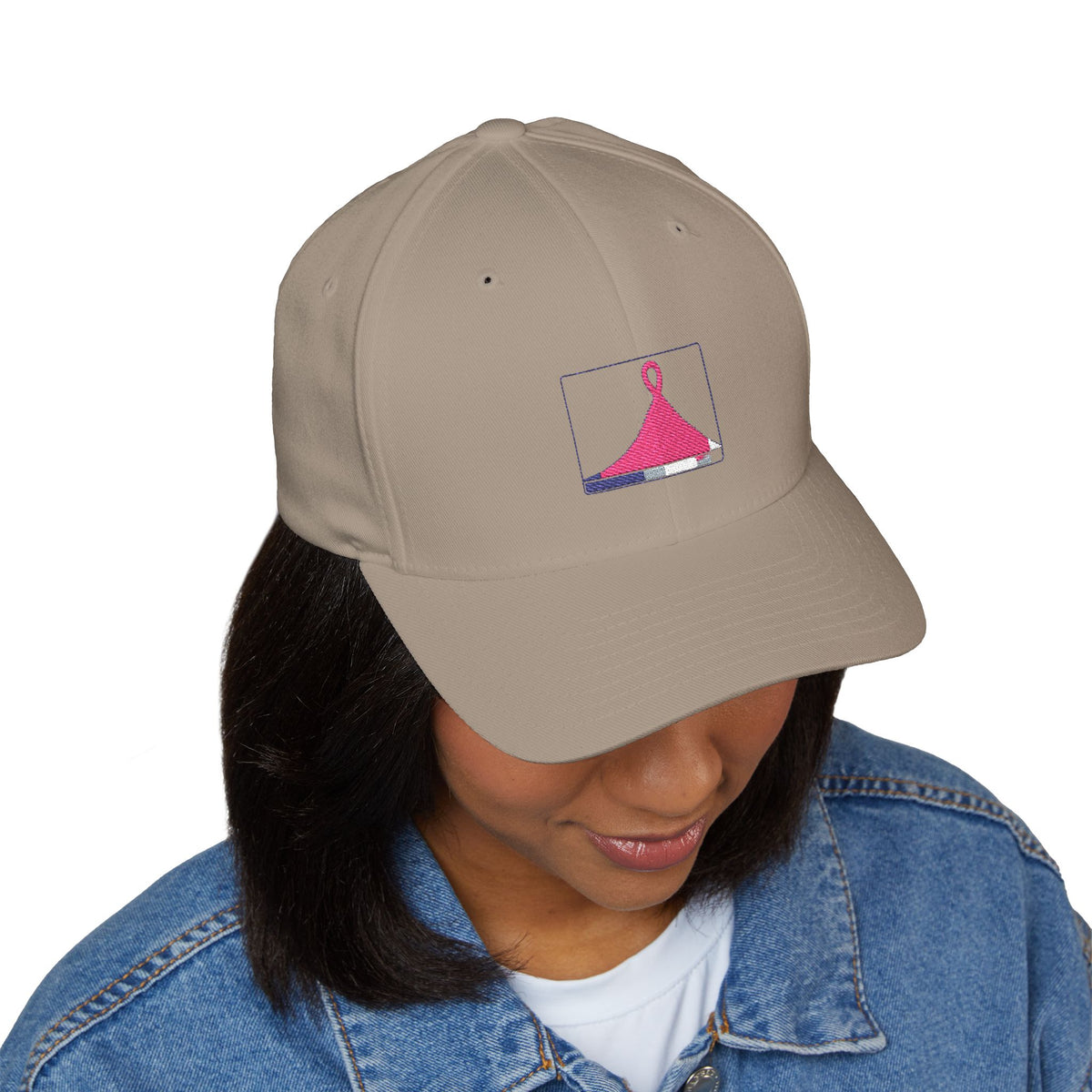 Histogram of Hope — Breast Cancer Awareness Embroidered Cap (Photographer Collection)